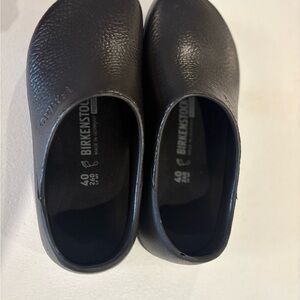 Birkenstock Dark Leather Clogs